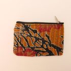 Pochette double face en tissu et brodé 2