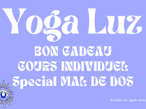Bon cadeau cours individuel mal de dos