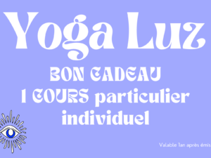 Bon cadeau 1 cours individuel de yoga d’une 1h