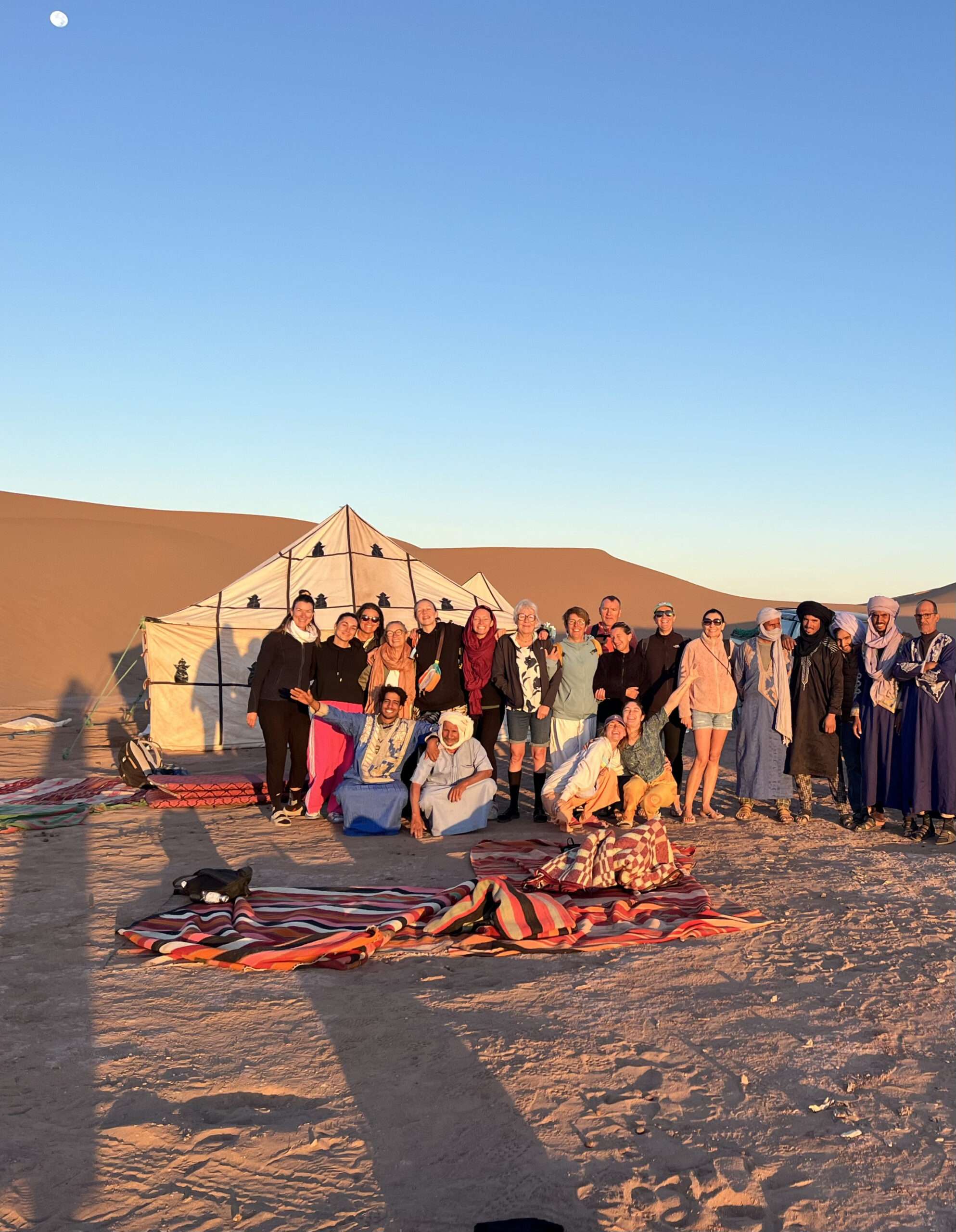 yoga trek dans le sahara